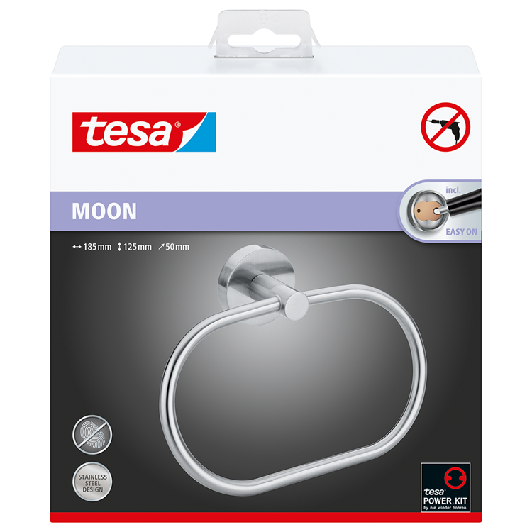 Tesa 1061432 - aro toallero luna | 1 pieza