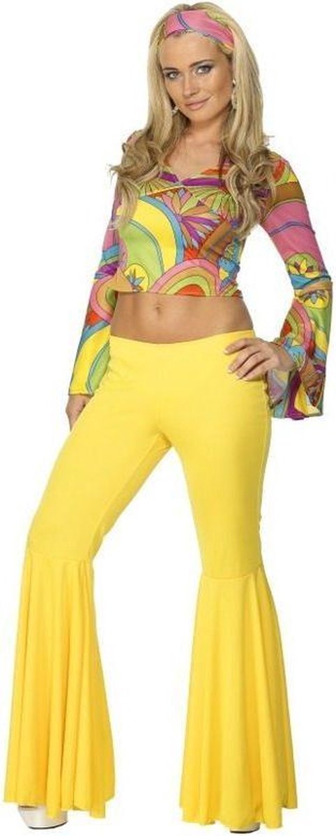 Costume da hippie degli anni '70 di Vegaoo per donna - travestimento - piccolo