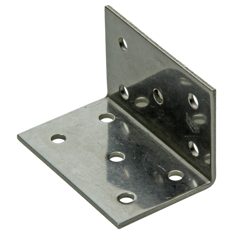 1015123 - ángulo de conexión acero inoxidable 40x40x60x2,5mm | 20 piezas