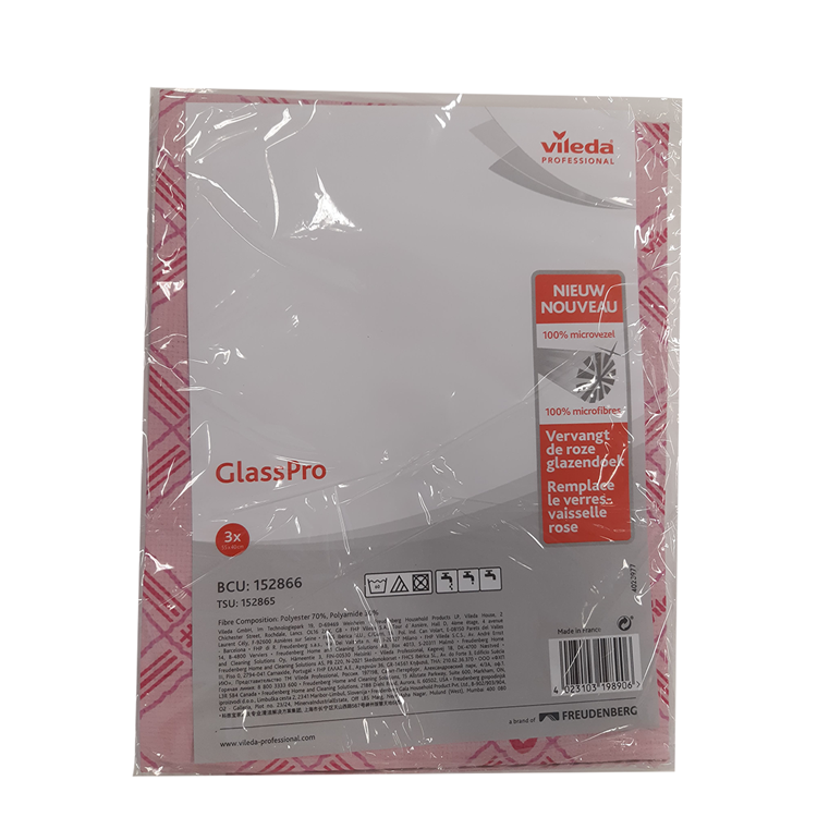 Vileda 1063158 - panno per vetri glasspro | 6 pezzi