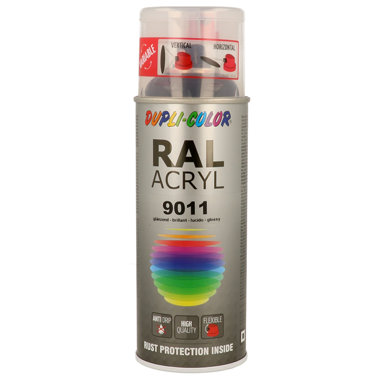 Motip 1059951 - ral 9011 nero grafite 400 ml | 2 pezzi