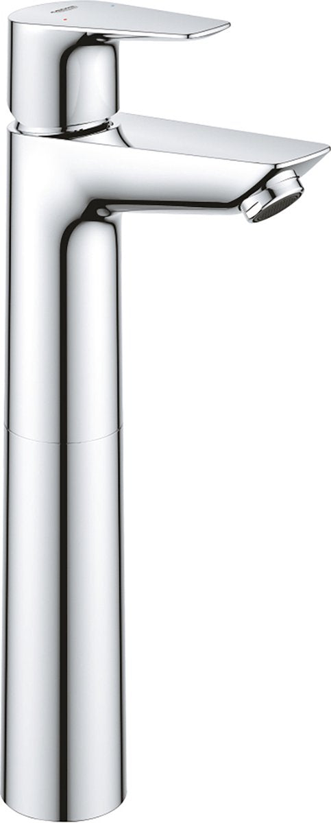 Rubinetto per lavabo Grohe Quickfix Start Edge - risparmio idrico - incl. rifiuti - cromo