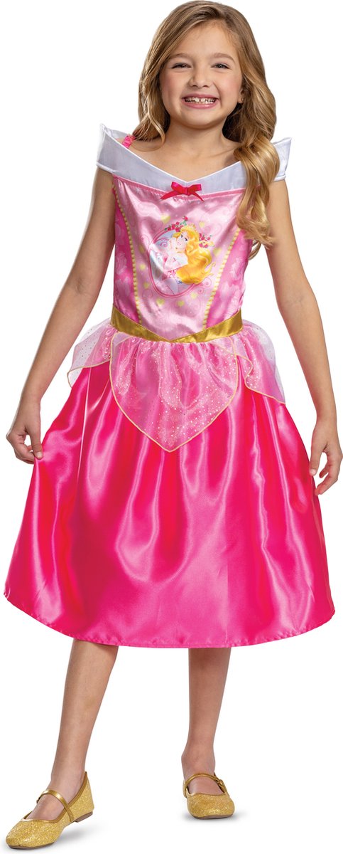 Disfraz princesa disney - bella durmiente, aurora basic plus, talla xs (3t-4t años), niña