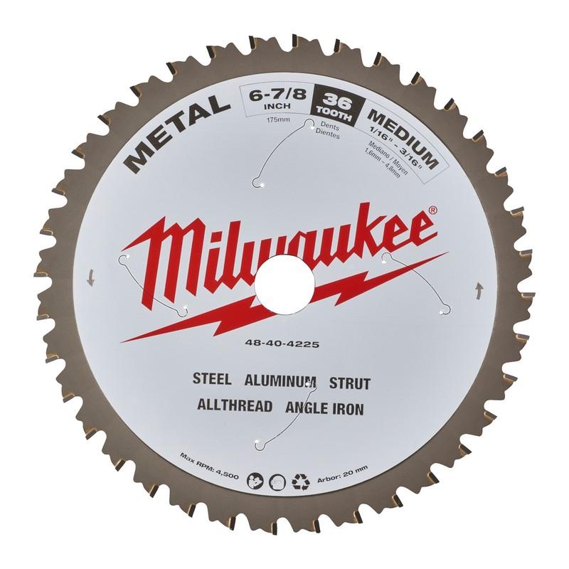 Milwaukee accesorios hoja sierra circular p m 174x20x1.6x60 - 48404225