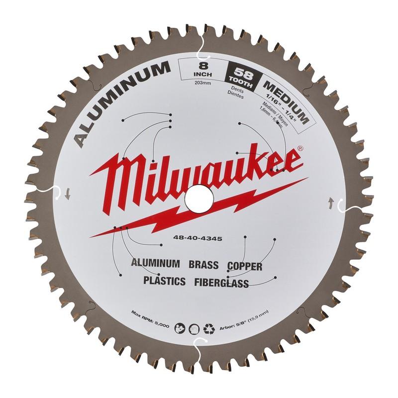 Milwaukee accesorios hoja sierra circular p alu 203x5 8x2.4x58 - 48404345