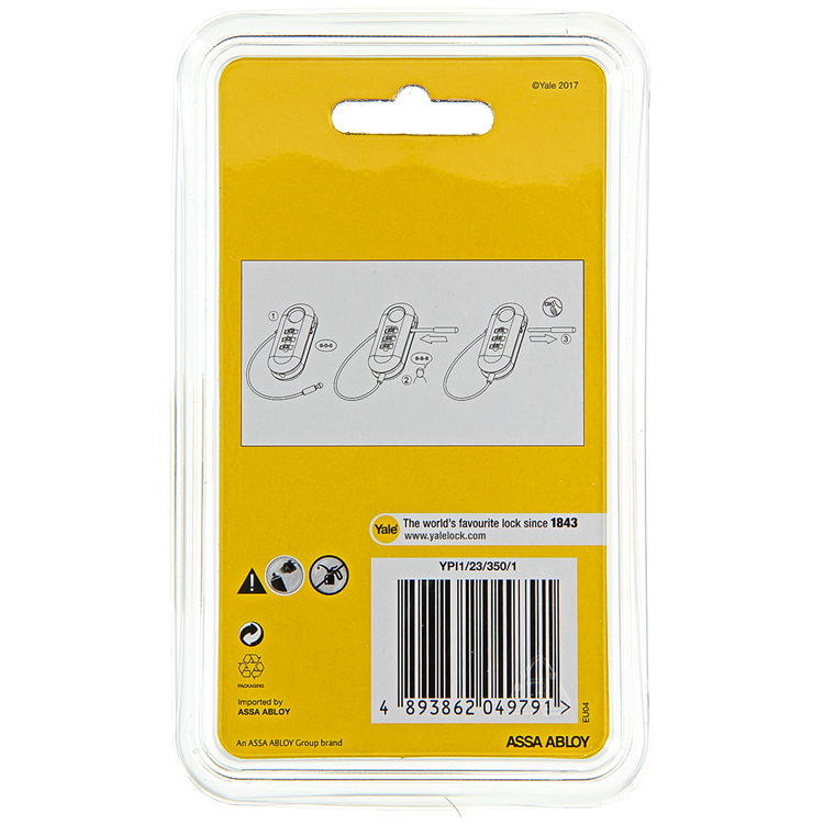 Yale 1060498 - code hangslot flex met id tag | 3 stuks