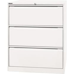 Mobile classificatore bisley df3696 bianco traffico 3 cassetti