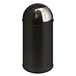 Eko Eko Waste Bin con coperchio a pressione 40 l nero