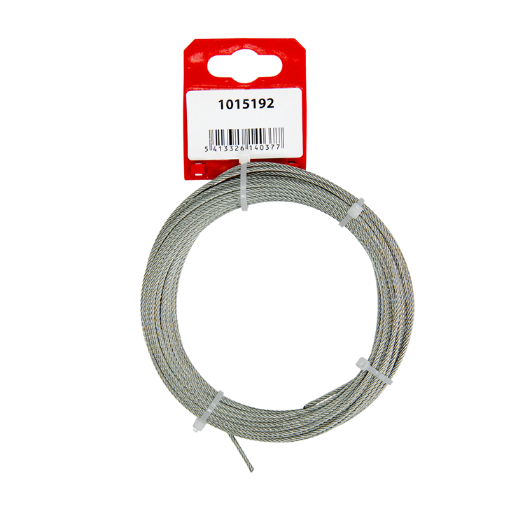 Mack 1015192 - cable de acero 7x7 acero inoxidable aisi 316 102mm wll 40 kg din en 12385-4 | 5 piezas