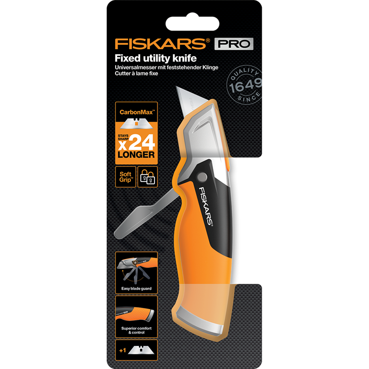Coltello Fiskars carbonmax | 182 mm | 1027222 - 1027222