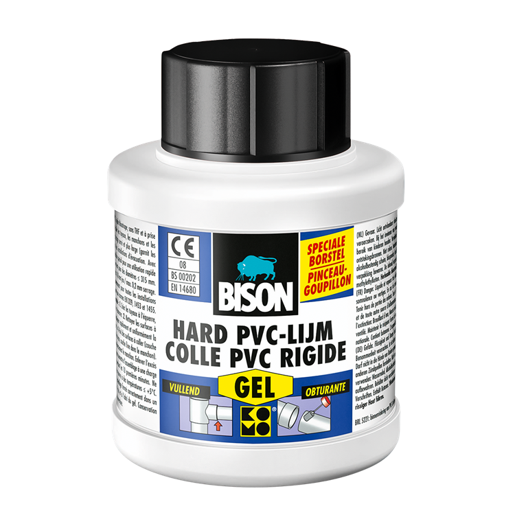 Bison 1029645 - b gel PVC duro bote 250ml | 2 piezas