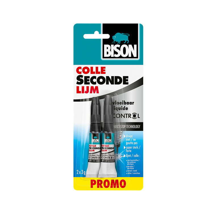 Bison super glue liquid control 3 gr