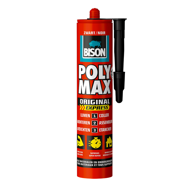Bisonte 1029810 - n. poly max® express 425 g nero | 3 pezzi