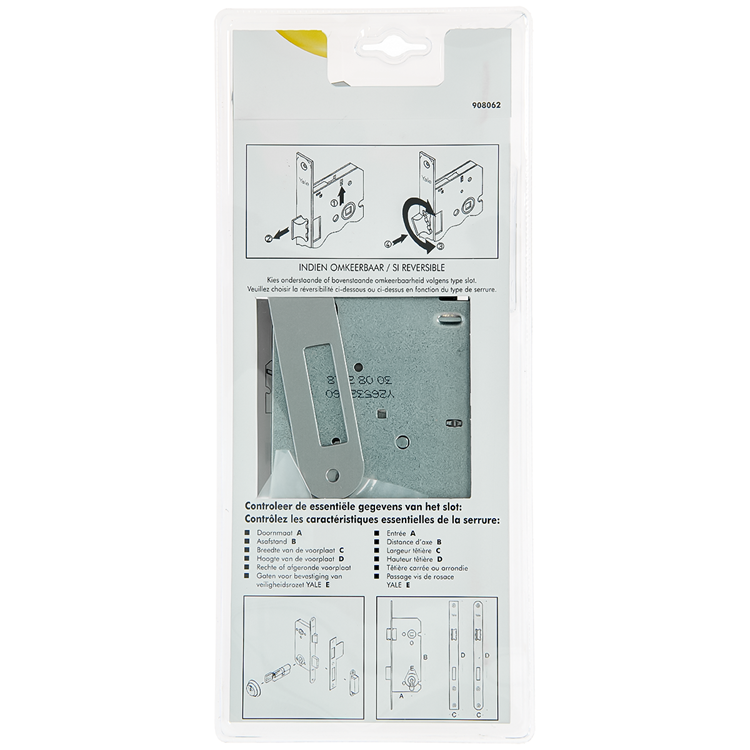Yale 1060550 - insteekslot cil. 110 60 l-r epoxy afgerond | 1 stuks
