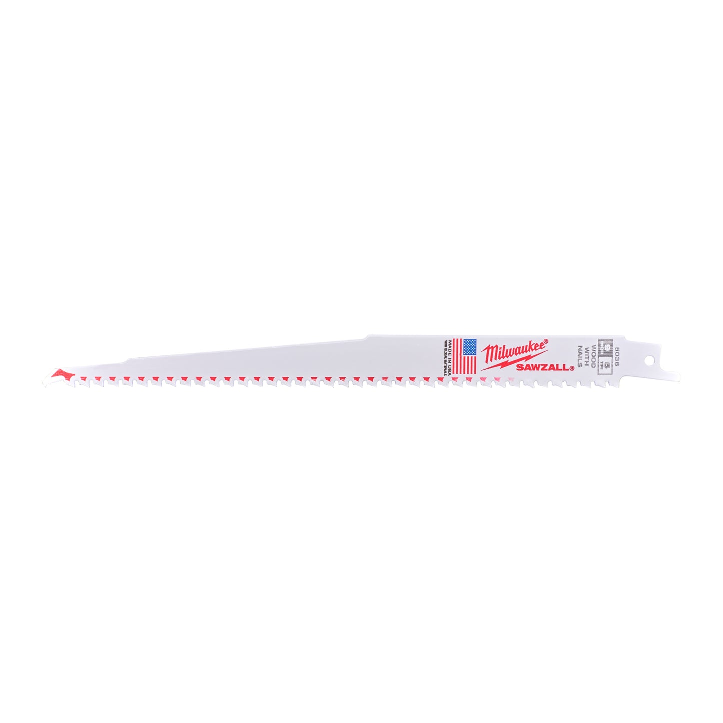 Lame per seghe da demolizione Milwaukee | taglio sottile | legno con chiodi | 230 mm x 5 tpi | 5 pezzi - 48475036
