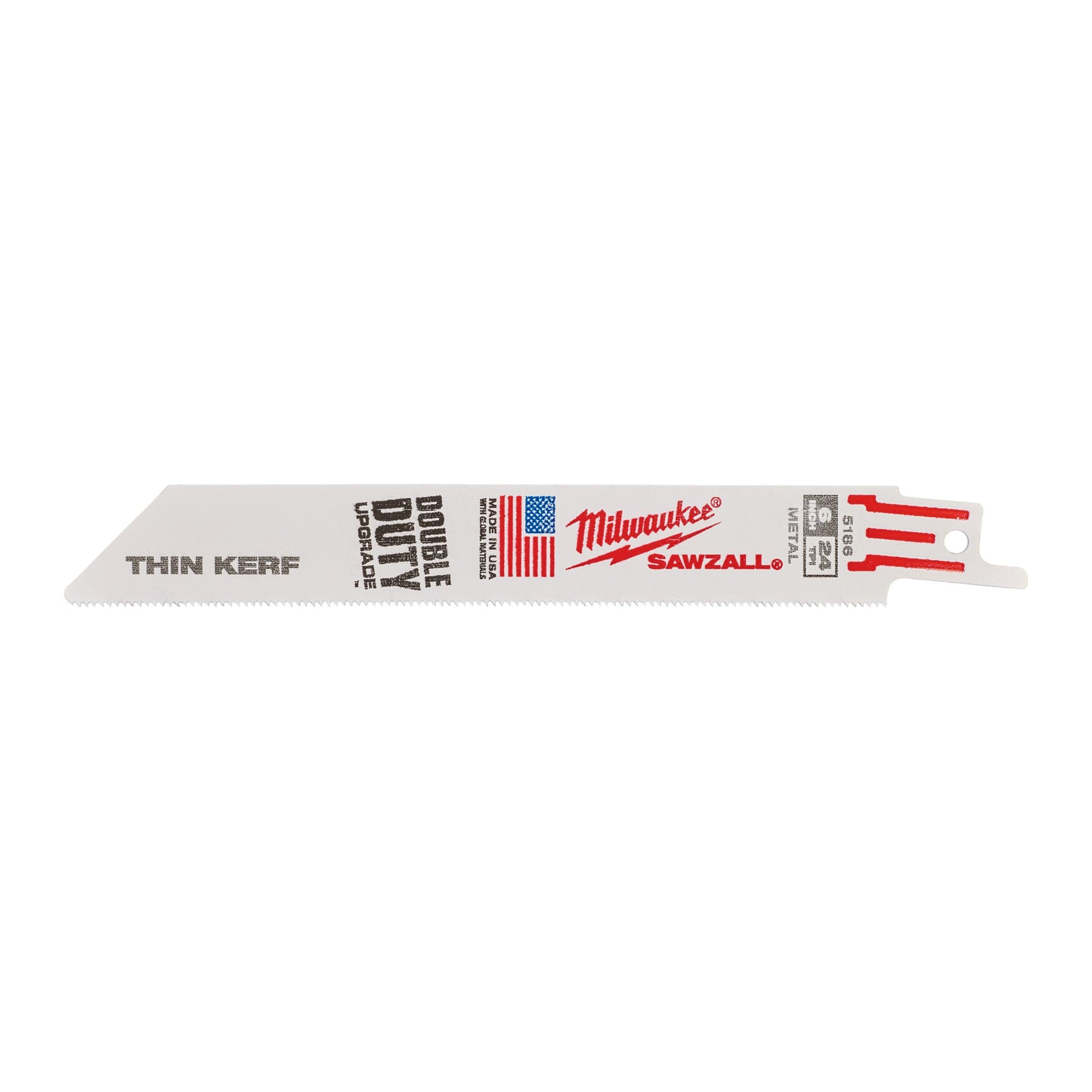 Hojas de sierra alternativa Milwaukee | corte fino | metales | 150 mm x 24 ppp | 5 piezas - 48475186