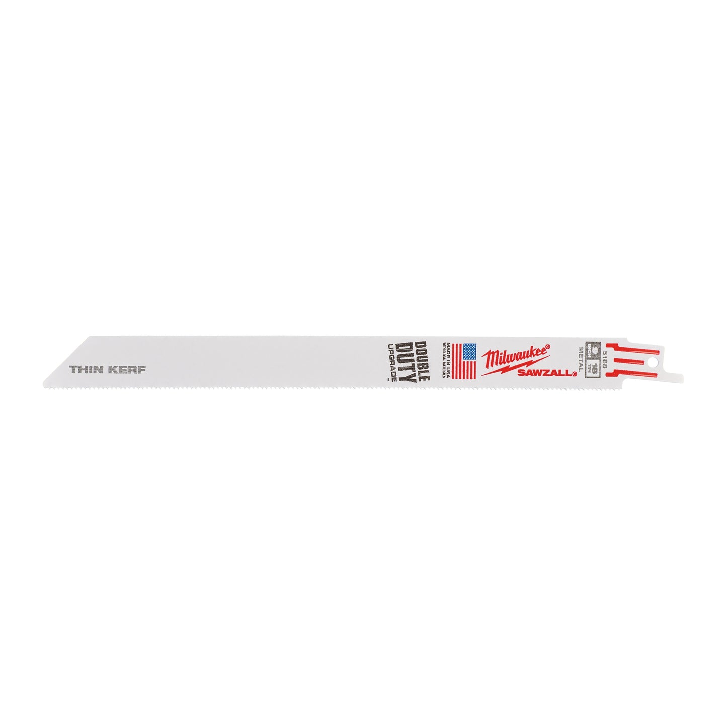 Lame per sega alternativa Milwaukee | taglio sottile | metallo | 230 mm x 18 tpi | 5 pezzi - 48475188