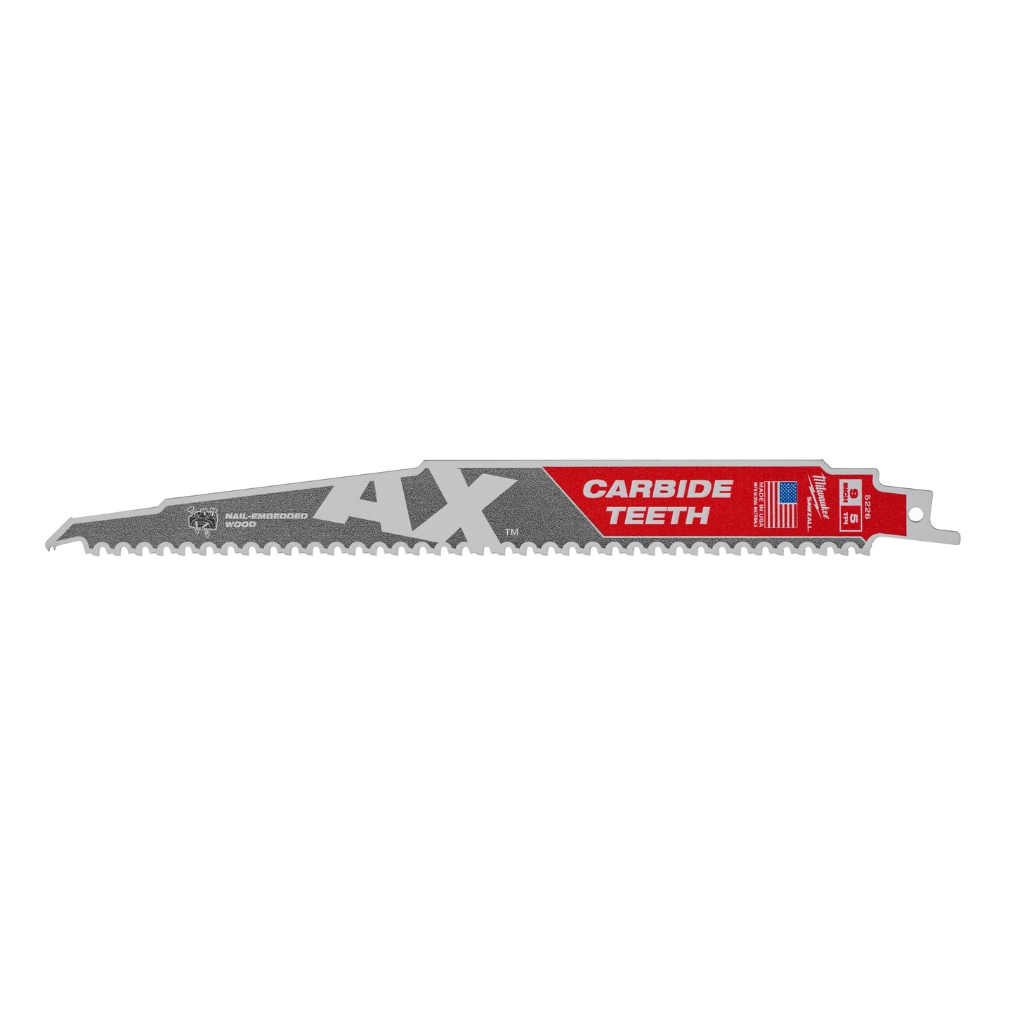 Hojas de demolición Ty milwaukee heavy du ax™ con dientes de carburo | hacha tct 230 mm x 5 tpi | 1 pieza - 48475226