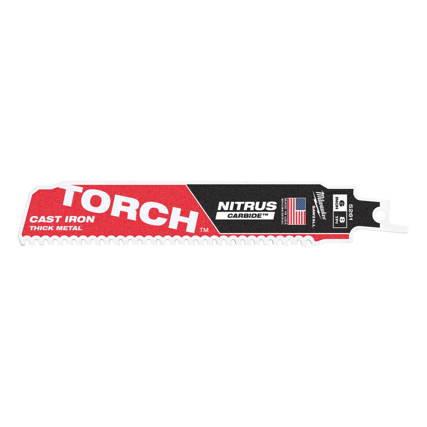 Ty milwaukee heavy du torch™ con carburo di azoto™ | torcia tct nitrus 150mm x 8 tpi | 1 pezzo - 48475261
