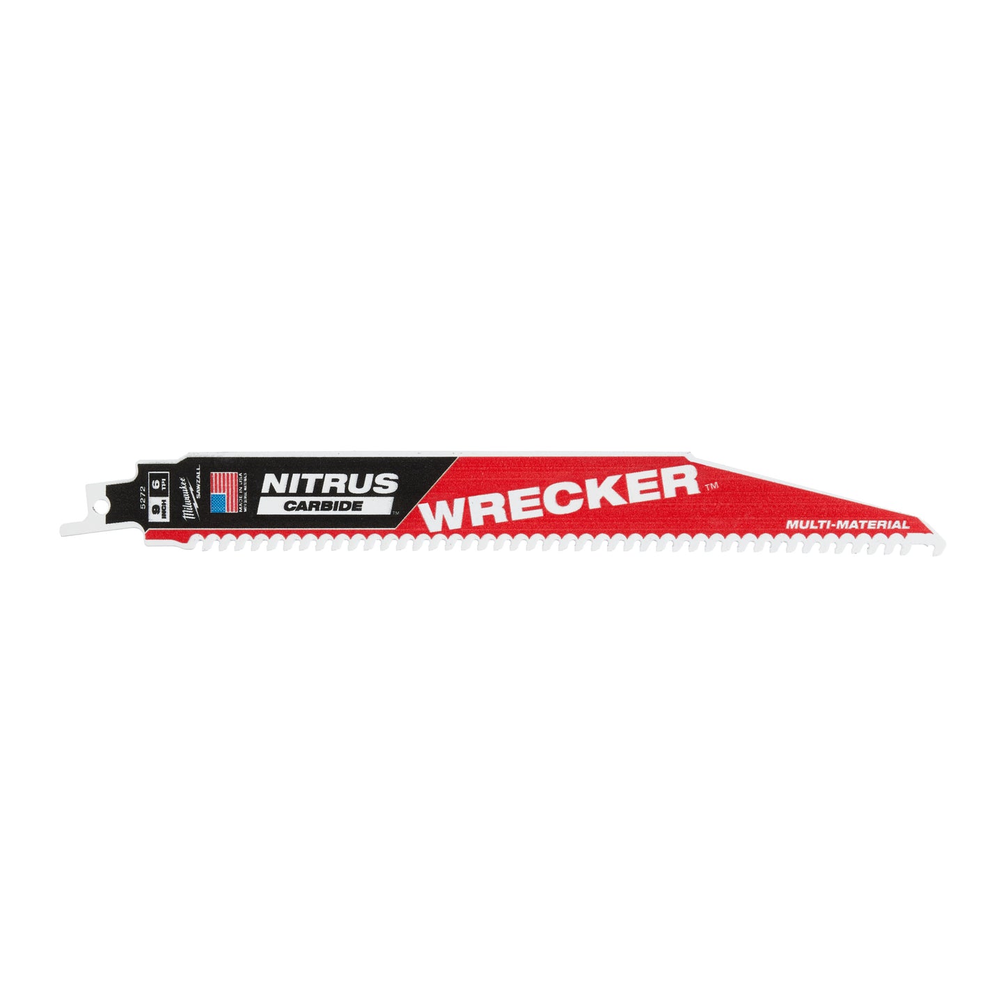 Lama per sega alternativa multimateriale Milwaukee sawzall demolitore carburo di azoto | tct demolitore nitrus 230mm x 6 tpi | 1 pezzo - 48475272