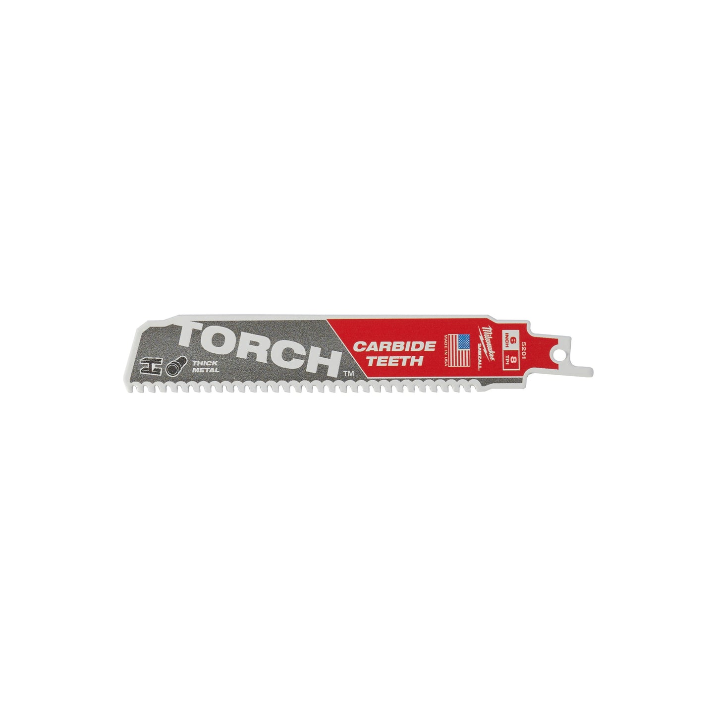 Denti in carburo Ty Milwaukee Heavy Du Torch™ | Torcia tct 150 mm x 8 tpi | 5 pezzi - 48475501