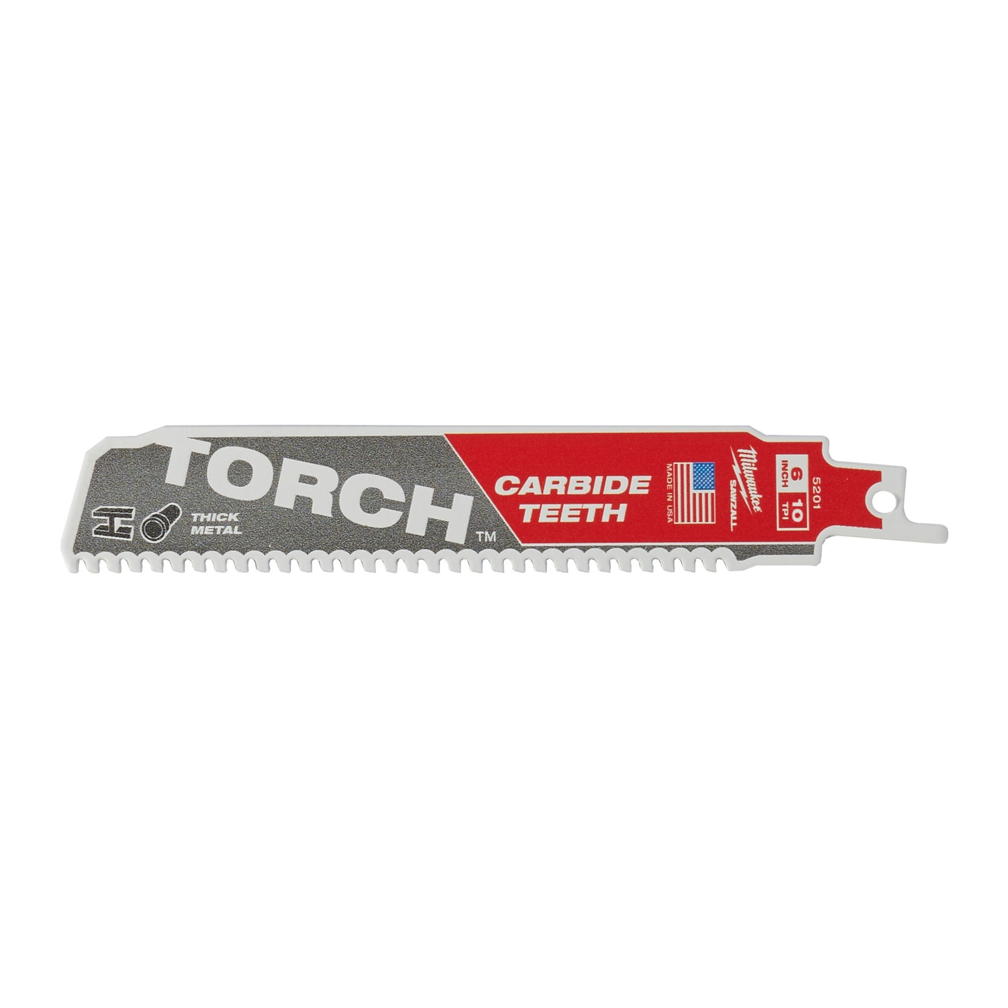 Denti in carburo Ty Milwaukee Heavy Du Torch™ | Torcia tct 150 mm x 10 tpi | 5 pezzi - 48475551
