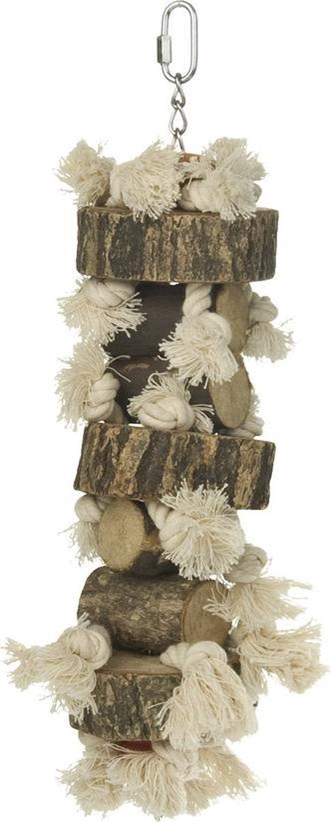 Corda da gioco per piccioncini di Beeztees - giocattolo per uccelli - 42 cm