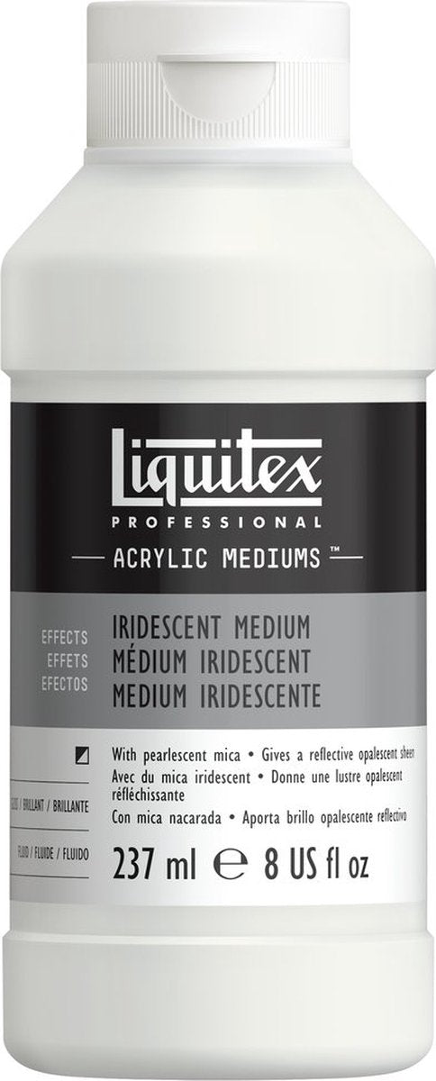 Liquitex 107008 professional iridescent medium 237 ml – acryl additief voor schitterende kleuren glansfinish