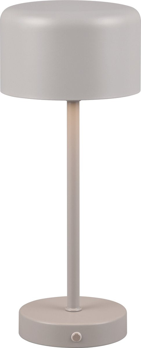 Rl vive tu luz realidad jeff - lámpara de mesa - gris - incl. 1x smd 1,5w - función táctil - recargable - regulable