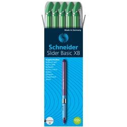 Bolígrafo Schneider Slider Basic XB verde