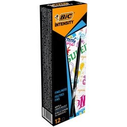 Ty penna a sfera bic intensi 0,4 mm nera 12 pezzi