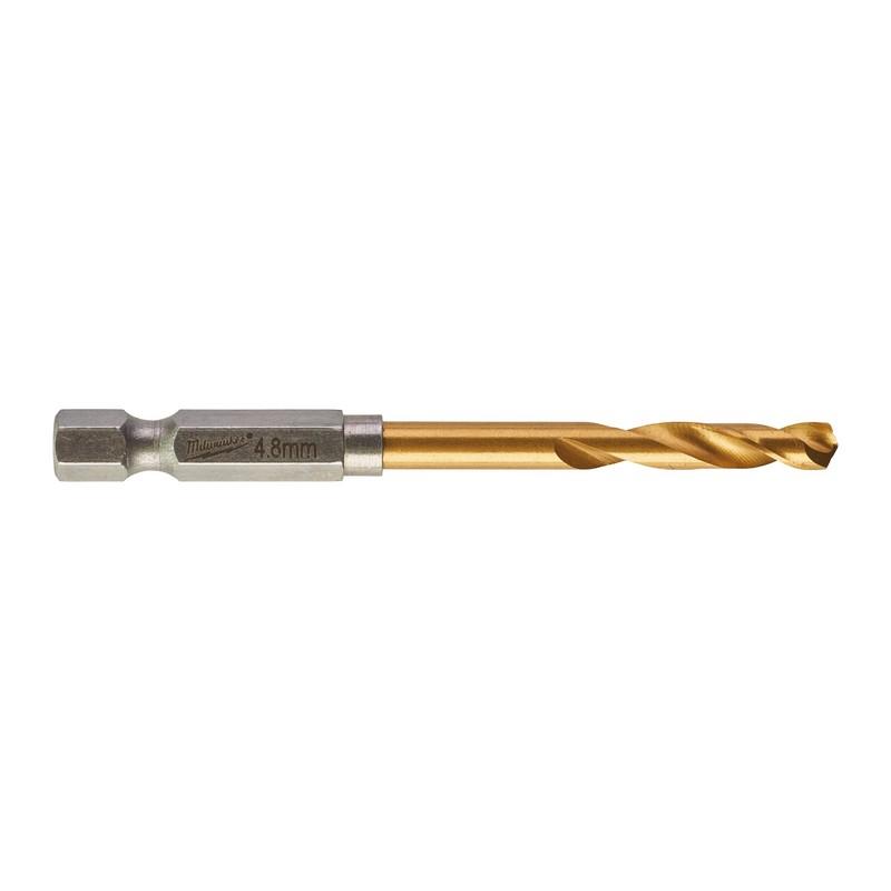 Accesorios milwaukee taladro metal shockwave hss-g ti. 4,8 mm -1 pieza - 48894711
