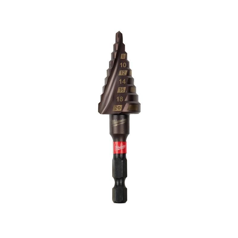 Milwaukee accesorios taladro escalonado shockwave 4-20mm-1ud - 48899263
