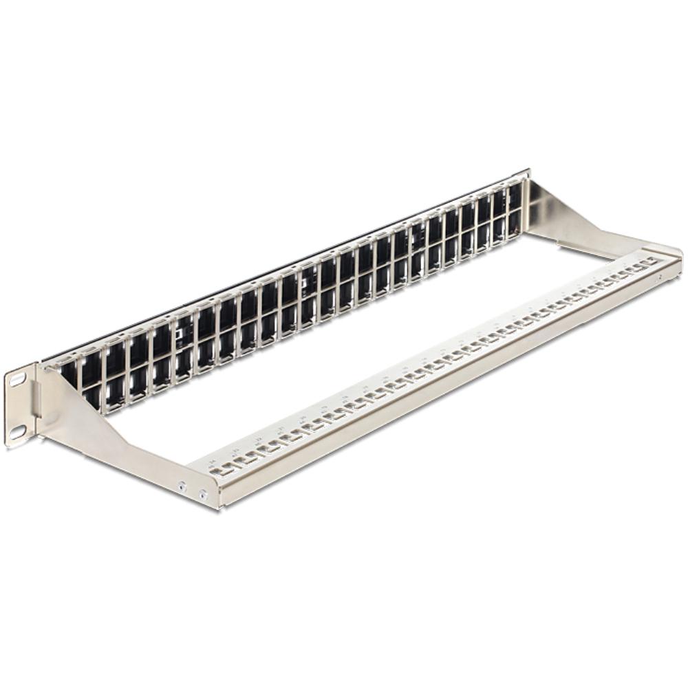Delock Keystone Patchpanel 19 48 Port 1 Hey