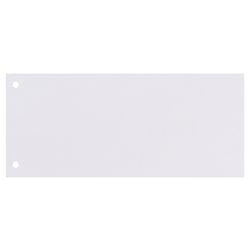 Tiras divisorias cartón canguro 180g m2 22,5 x 12cm blanco rectangular 2 agujeros