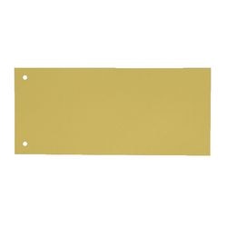 Tiras divisorias cartón canguro 180g m2 22,5 x 12cm amarillo 2 agujeros rectangular