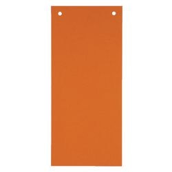 Tiras divisorias cartón canguro 180g m2 22,5 x 12cm naranja 2 agujeros rectangular