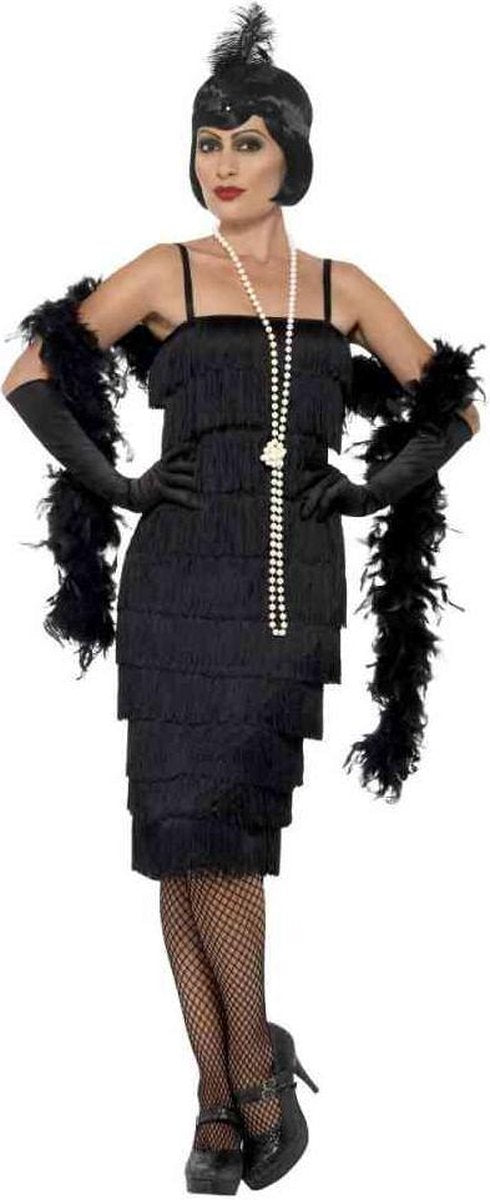 Smiffys - costume da flapper - xl - nero