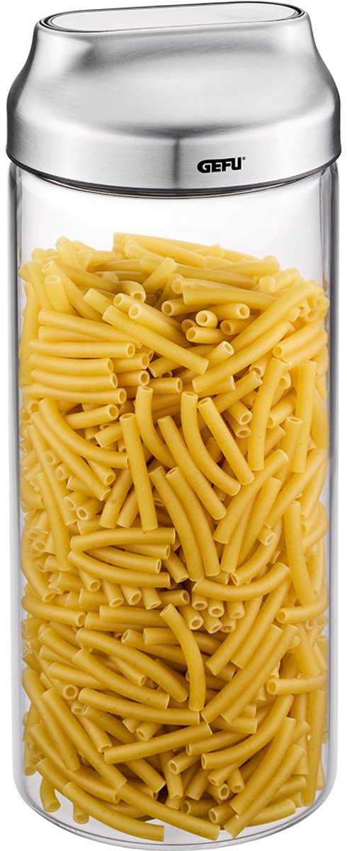 Contenitore Gefu per Kippo – 1,3 litri – Vetro borosilicato – con coperchio versatore e funzione Kipp