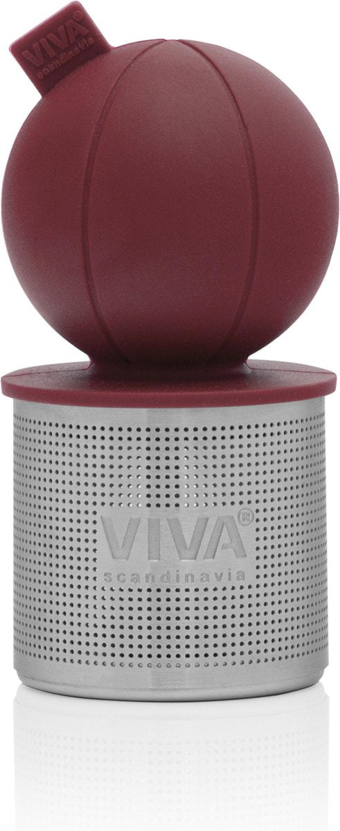 Viva scandinavia infusion drijvend thee-ei - 3.8x8 cm - rose