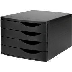 Cassettiera djois nera 4 cassetti