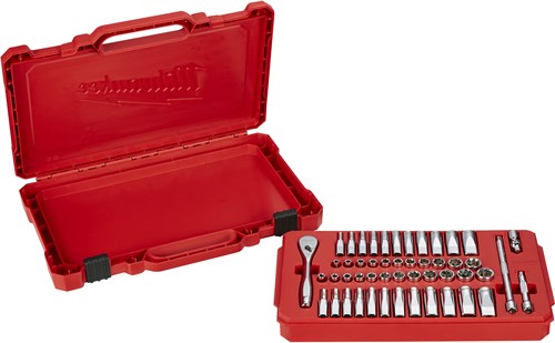 Accessori Milwaukee Set di cricchetto e bussola da 1 4" | metrico | 28 pezzi - 4932464943