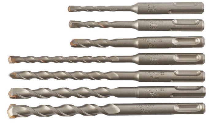 Set accessori Milwaukee sds+ contractor - 7 pz - 4932471244 - 4932471244