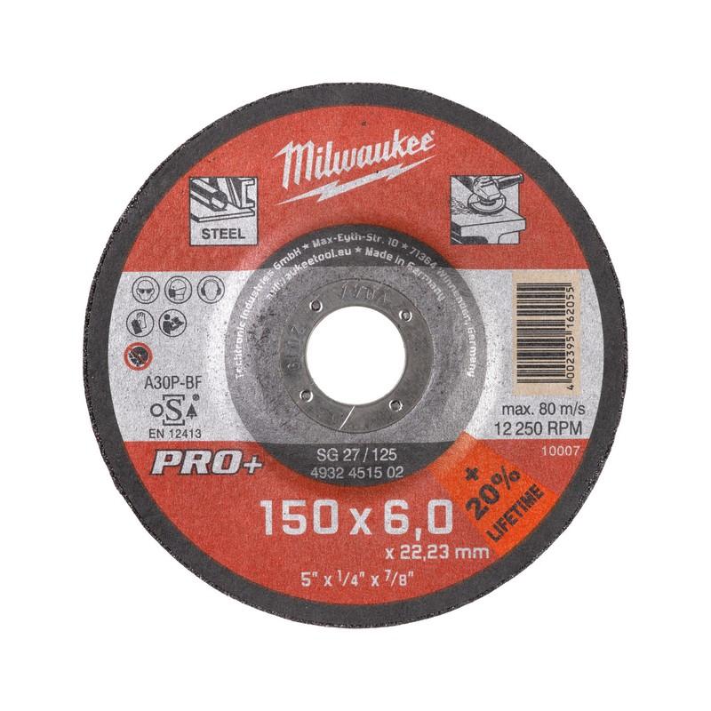 Milwaukee accesorios disco abrasivo grw sg27 150x7 pro+ - 1ud - 4932471387
