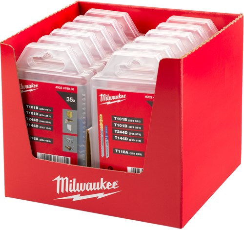 Accesorios Milwaukee juego de hojas de sierra de calar | madera y metal | 35 piezas - 4932479088
