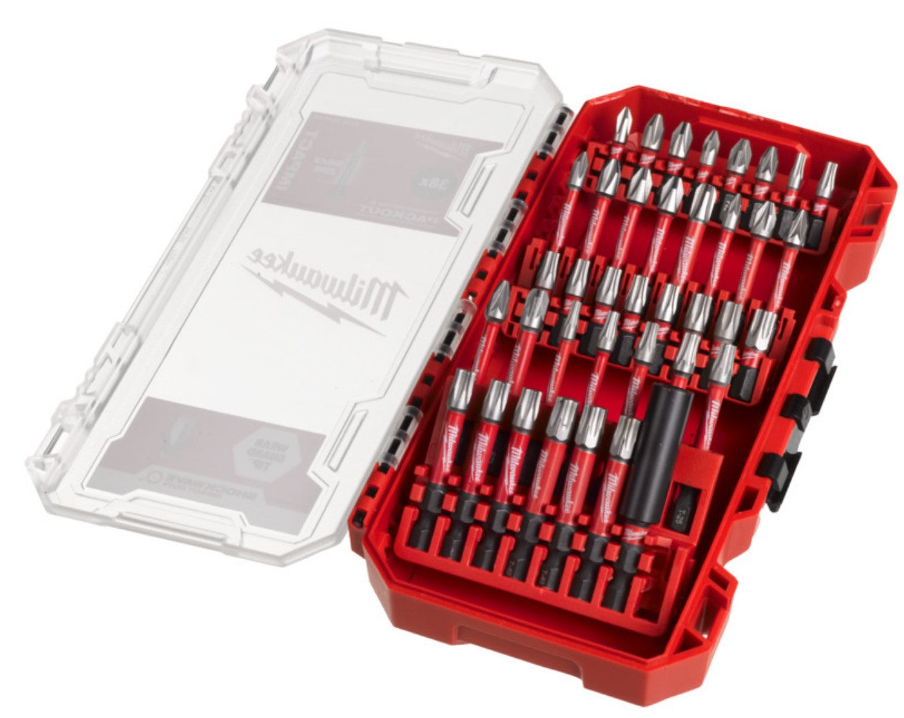 Imp Milwaukee accessori set di punte per viti shockwave act duty 38 pezzi - 4932492009