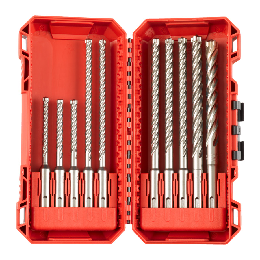 Juego de brocas milwaukee sds-plus mx4 juego 3 | paquete amigable b - 4932492115