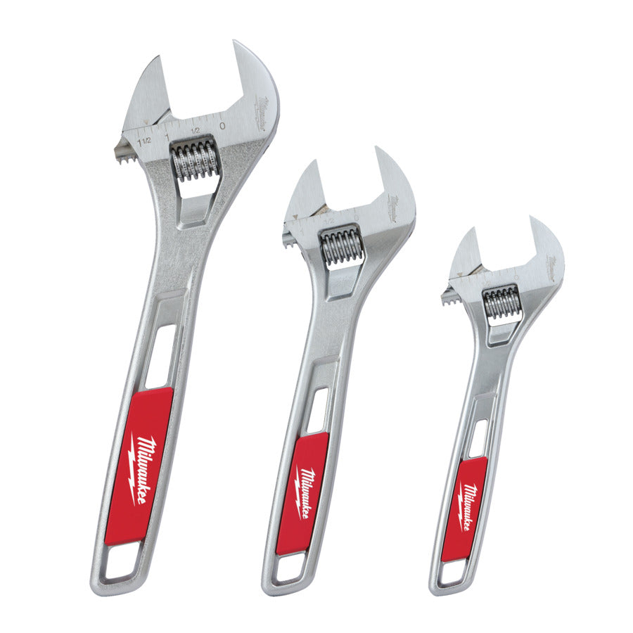Confezione tripla di chiavi regolabili Milwaukee | 3 pezzi | 150 200 250 mm - 4932493414
