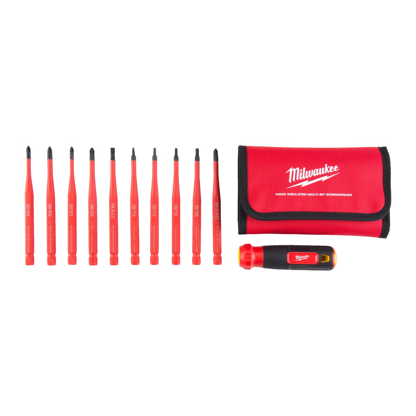 Set cacciaviti Milwaukee | isolato | vde | 4 in 1 | Torx multibit | nel caso - 4932493658