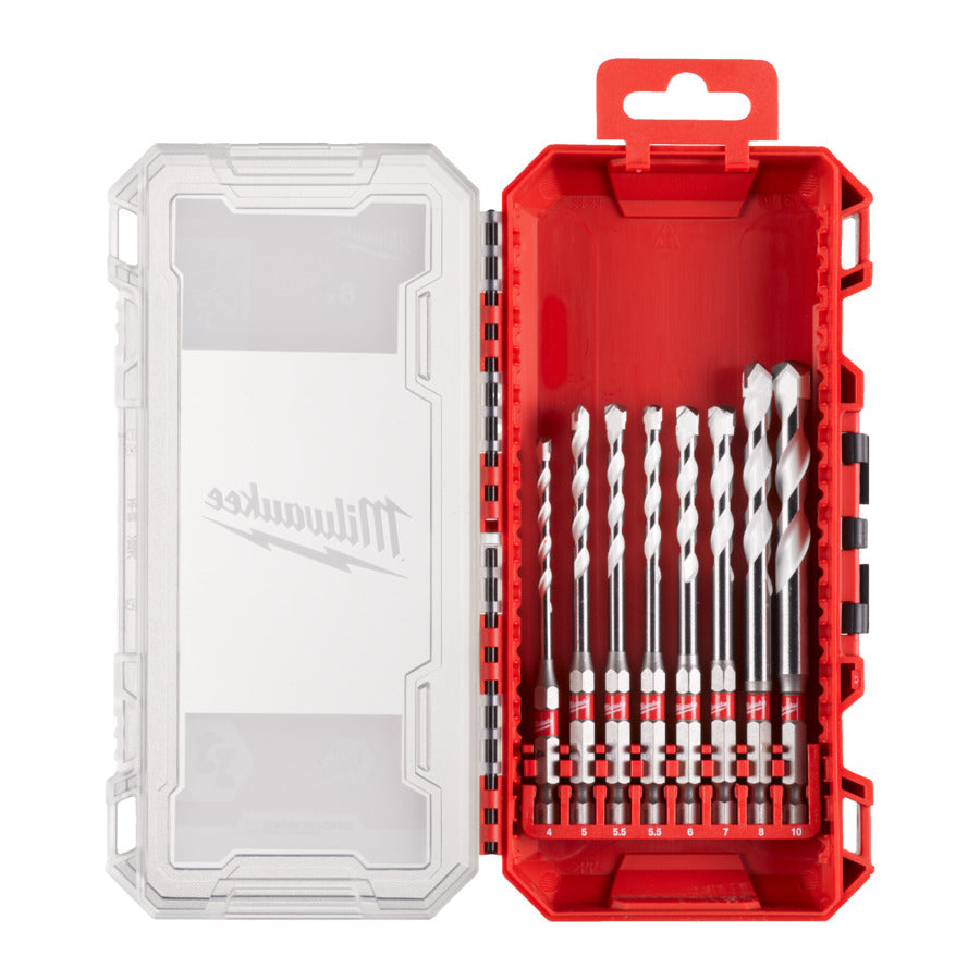 Juego de brocas multimaterial Milwaukee shockwave uk (4 5 5.5 5.5 6 7 8 10) - 4932493872